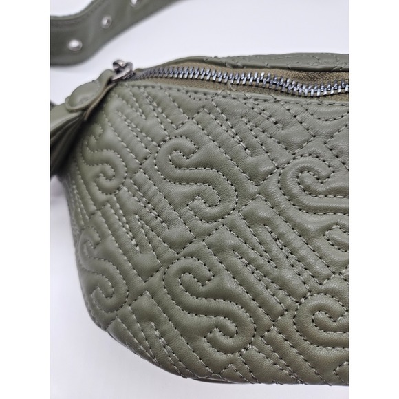 Steve Madden Quilted Belt Bag Olive Green Fanny Pack Crossbody Adjustable‎ Strap main image 6